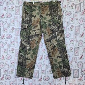 Vintage Ranger Mens XL Realtree Camo Cargo Hunting Pants Made In USA